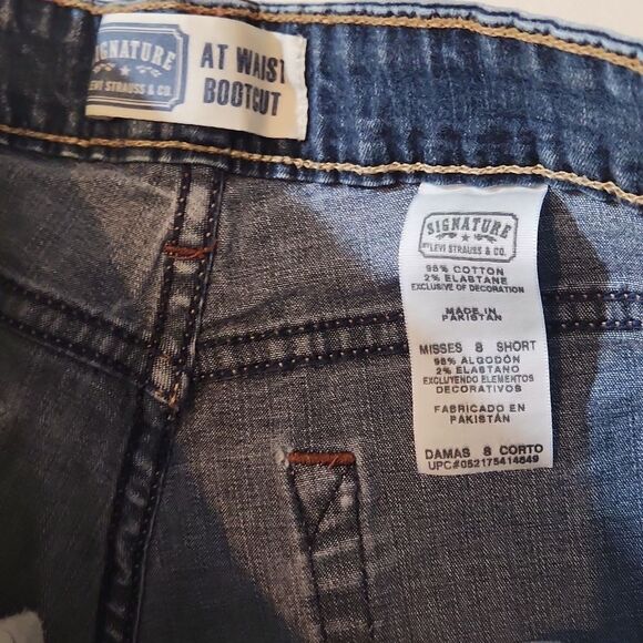 Levi's At Waist Boot Cut Denim Jeans 8 Short - Picture 5 of 9
